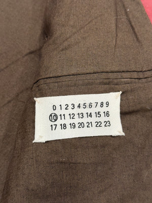 A/W2000 Maison Margiela 5-zip red biker lather jacket