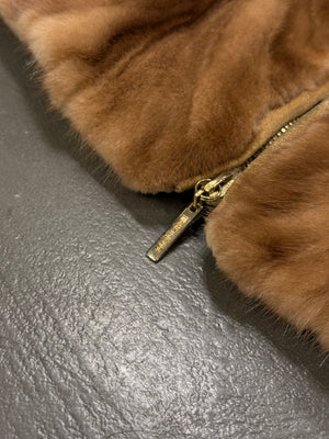 Roberto Cavalli mink fur leather jacket