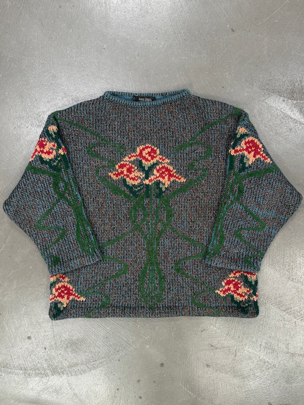 A/W1986 Jean Paul Gaultier intarsia floral knit
