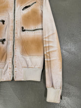 Load image into Gallery viewer, S/S 2003 Dolce &amp; Gabbana multi zipper rust stained leather jacket
