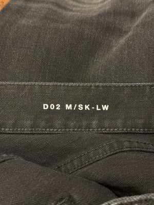 2018 Saint Laurent “D02” faded distressed black pants