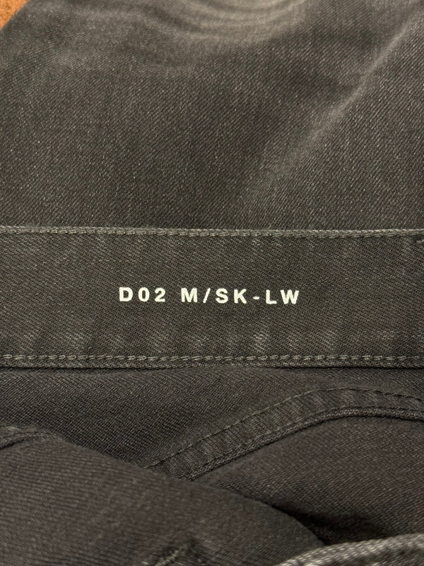 2018 Saint Laurent “D02” faded distressed black pants