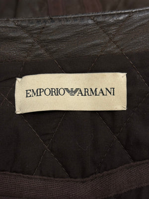 2004 Emporio Armani biker leather jacket