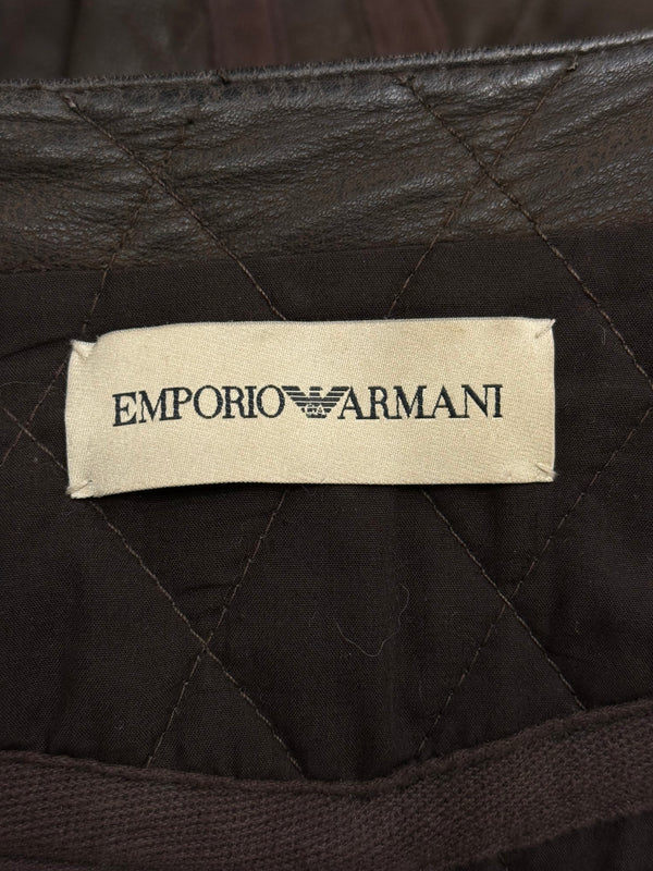 2004 Emporio Armani biker leather jacket