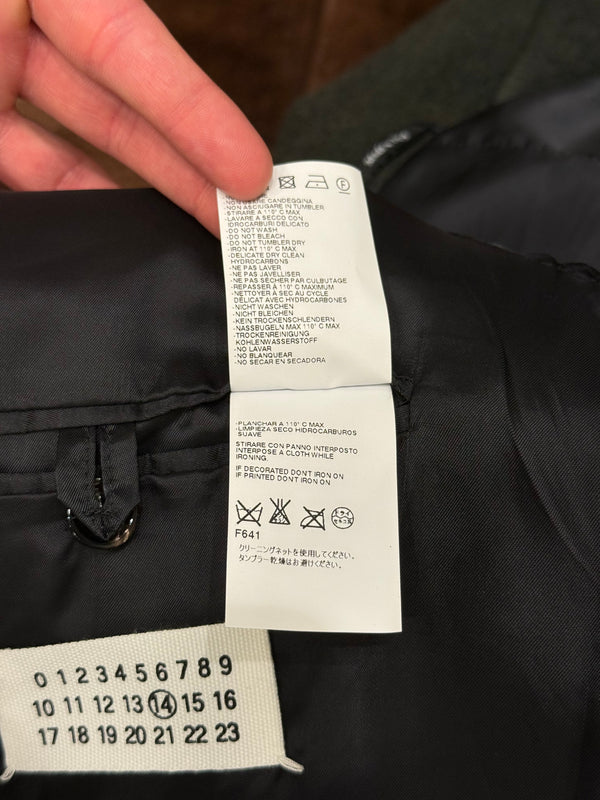 2013 Maison Margiela sailor double breasted heavy wool coat