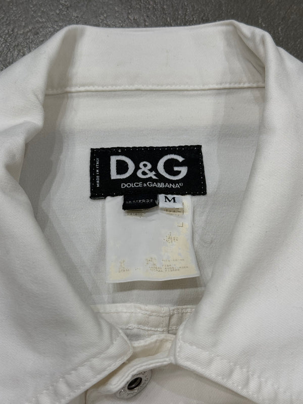 2000s Dolce & Gabbana shoulder straps cotton jacket