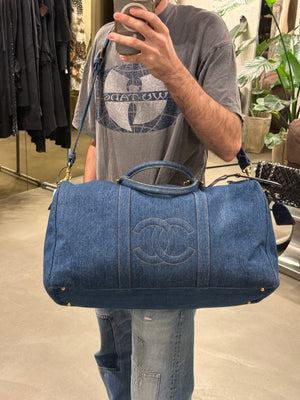 1996-1997 Chanel denim Boston bag