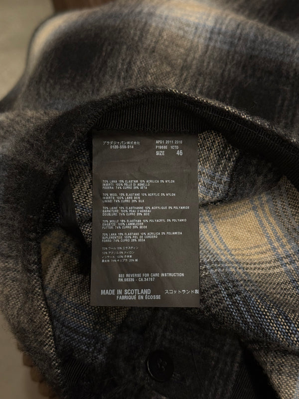 2011 Prada plaid tartan kilt mini skirt