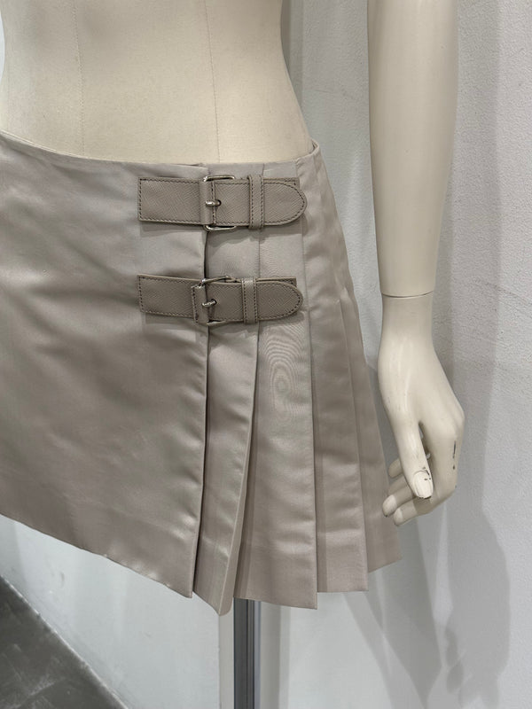 2010 Prada pleated mini skirt