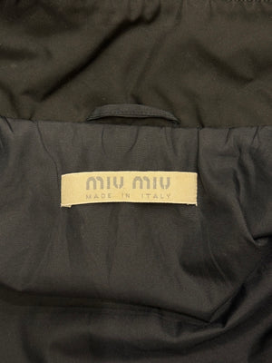 1999 Miu Miu hidden pocket technical utility nylon jacket
