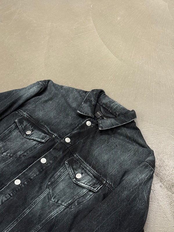 2020 Balenciaga trompe l'oeil heavy cotton jacket