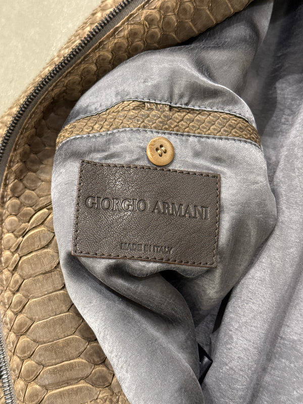 2008 Giorgio Armani python leather jacket