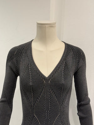 S/S2003 Yves Saint Laurent by Tom Ford sculptural ribbed knit top