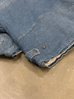 1980s Giorgio Armani shearling denim coat