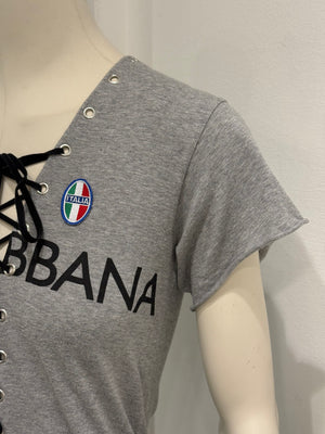 A/W2003 Dolce & Gabbana runway lace-up top