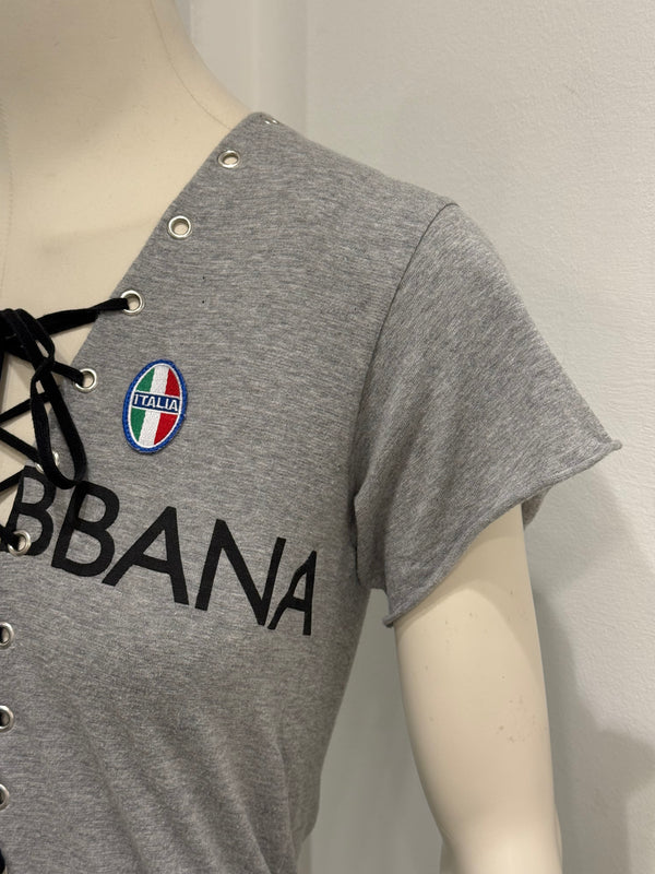 A/W2003 Dolce & Gabbana runway lace-up top