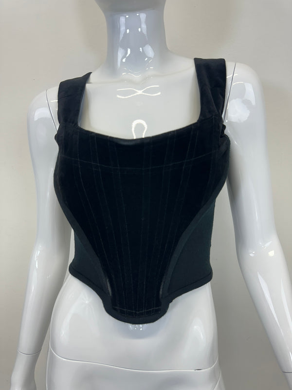 A/W 1989 Vivienne Westwood velvet corset bustier