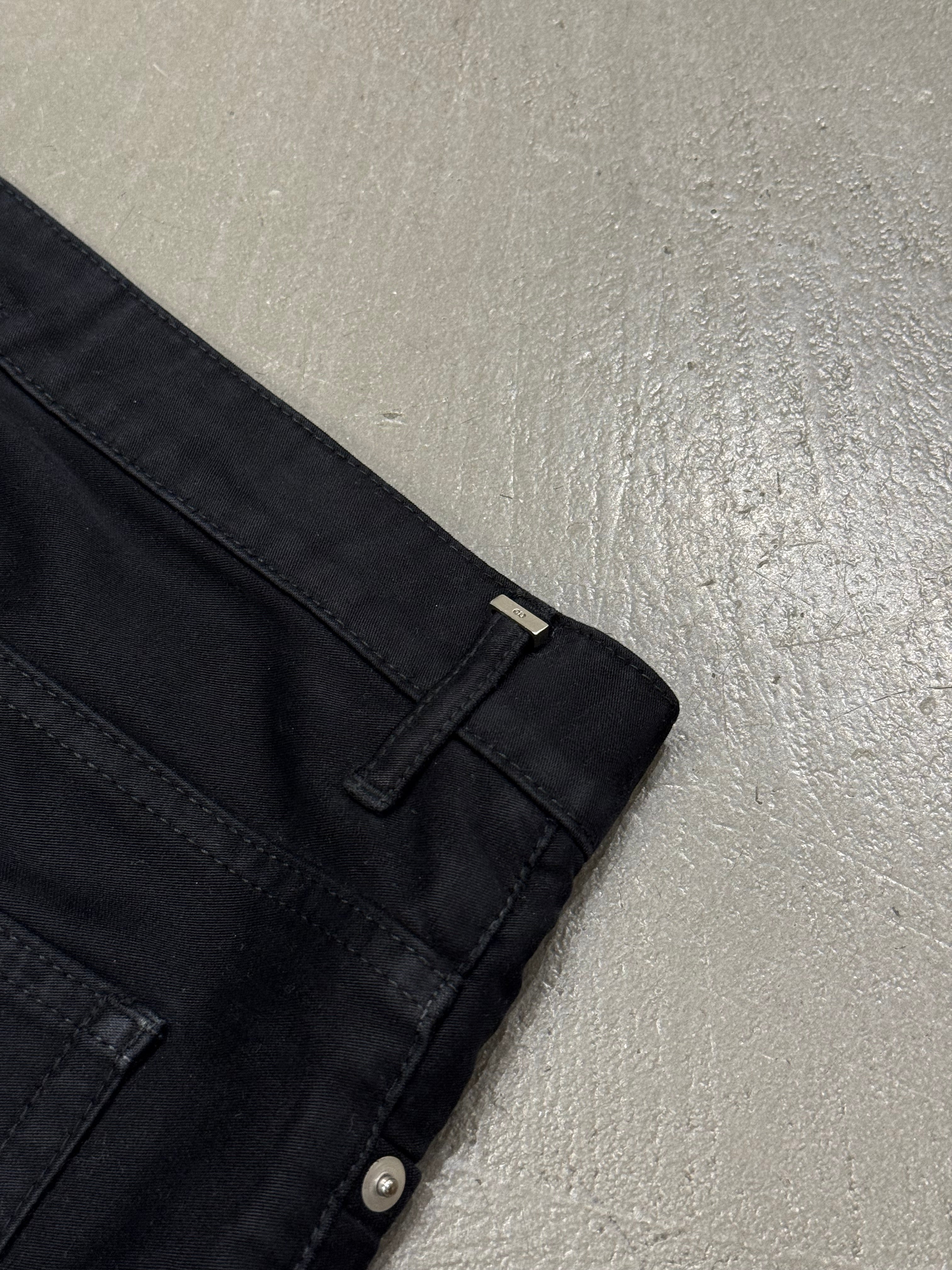 2000s Dior by Hedi Slimane coated jeans