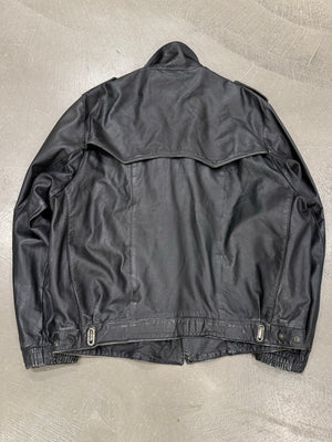1980s Marithe Francois Girbaud “Compagnie des montagnes & des forets” leather jacket