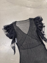 Load image into Gallery viewer, 1998 Dolce &amp; Gabbana sheer butterfly mesh top
