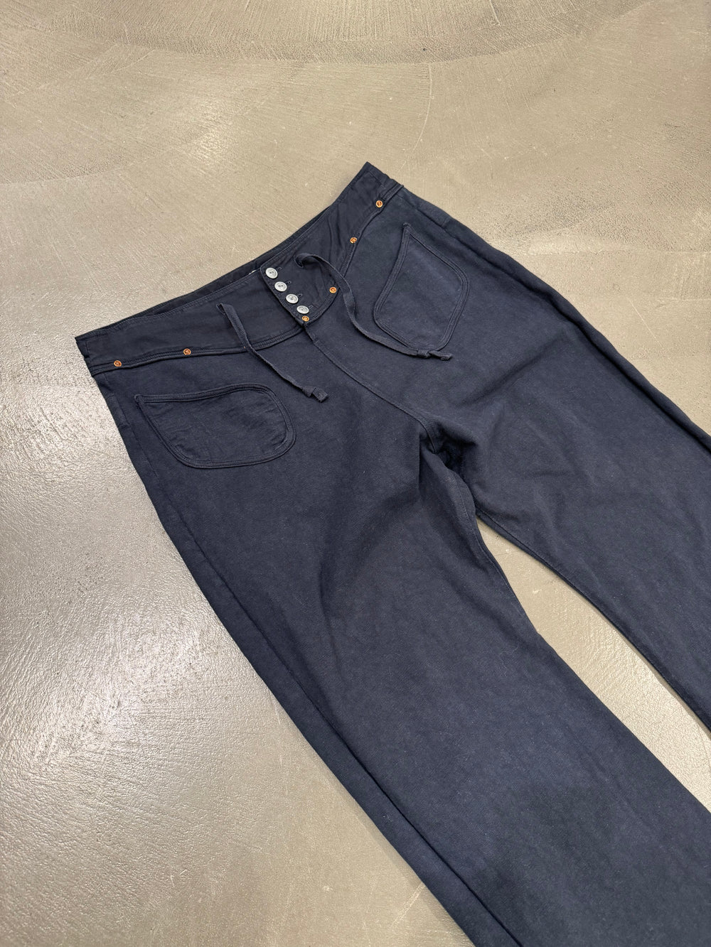1990s Kapital flared cotton pants