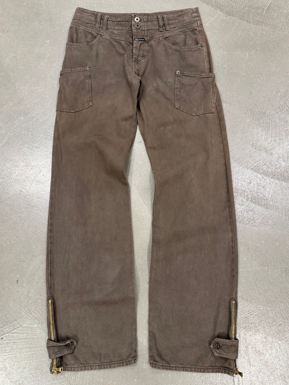 2003 Dolce & Gabbana asymmetrical work pants