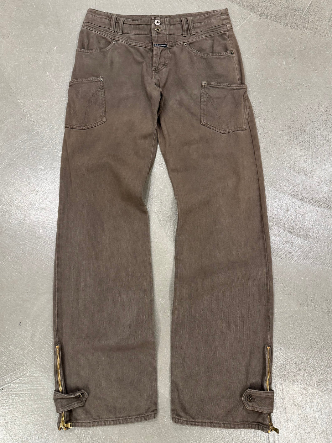 2003 Dolce & Gabbana asymmetrical work pants