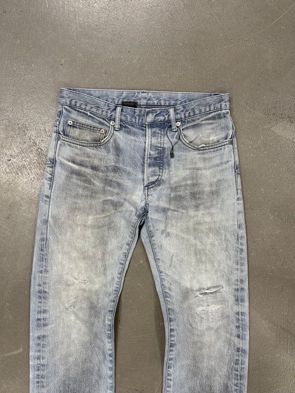 2000s Dior by Hedi Slimane faded jeans