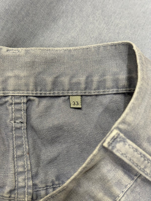 2000s Dior light wash faded denim straight jeans