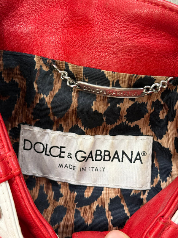 S/S2001 Dolce & Gabbana biker leather jacket