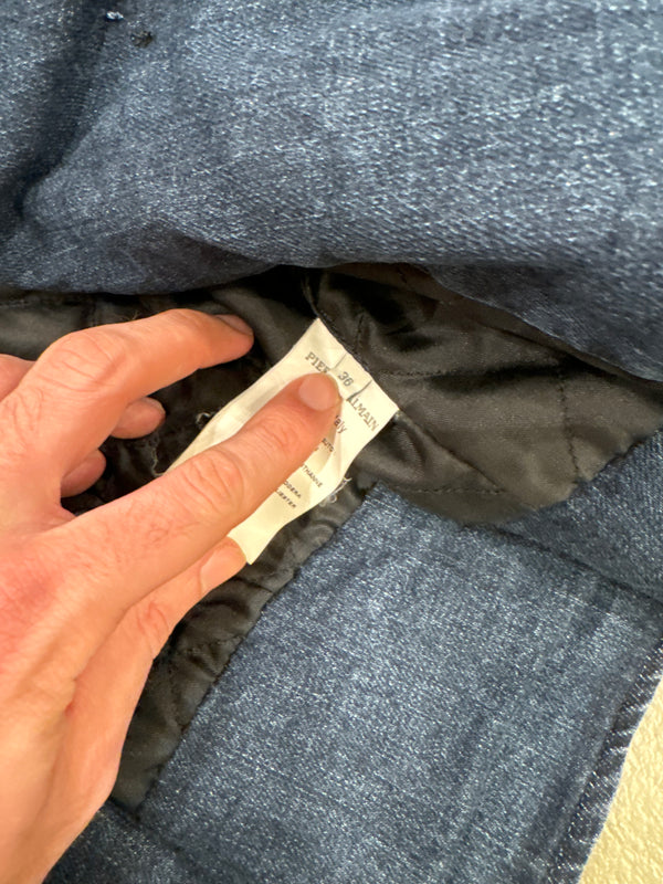 2010s Balmain military buttons denim jacket
