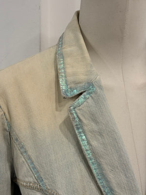 2000s Cavalli paneled denim jacket