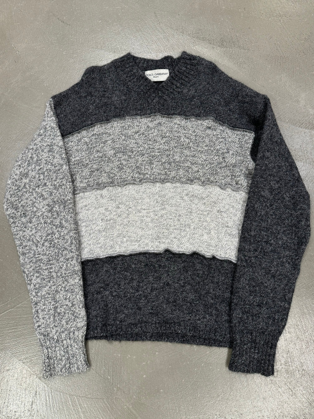 1990s Dolce & Gabbana patchwork sweater