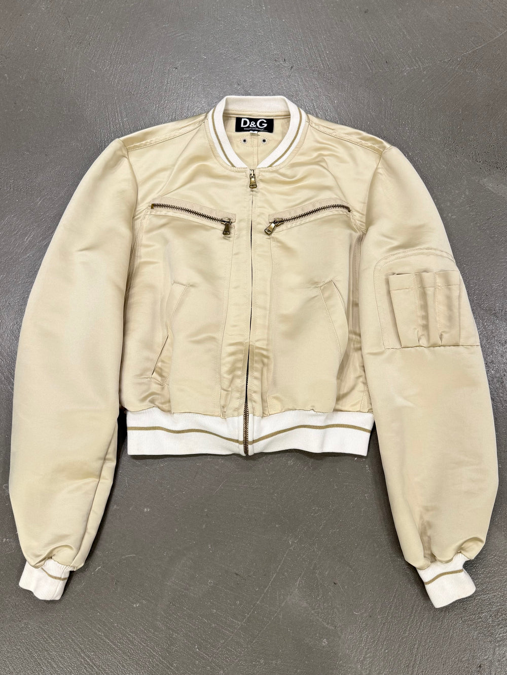 2003 Dolce & Gabbana cropped bomber jacket