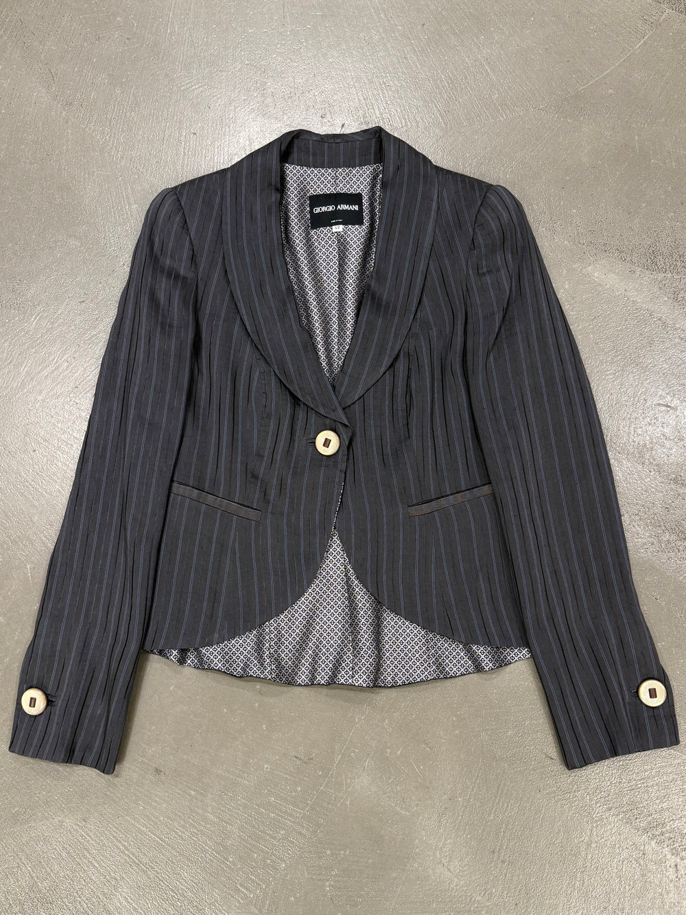 2000s Giorgio Armani pinstripe blazer jacket