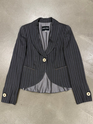 2000s Giorgio Armani pinstripe blazer jacket
