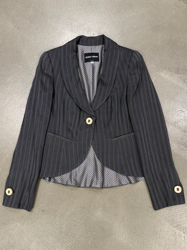 2000s Giorgio Armani pinstripe blazer jacket