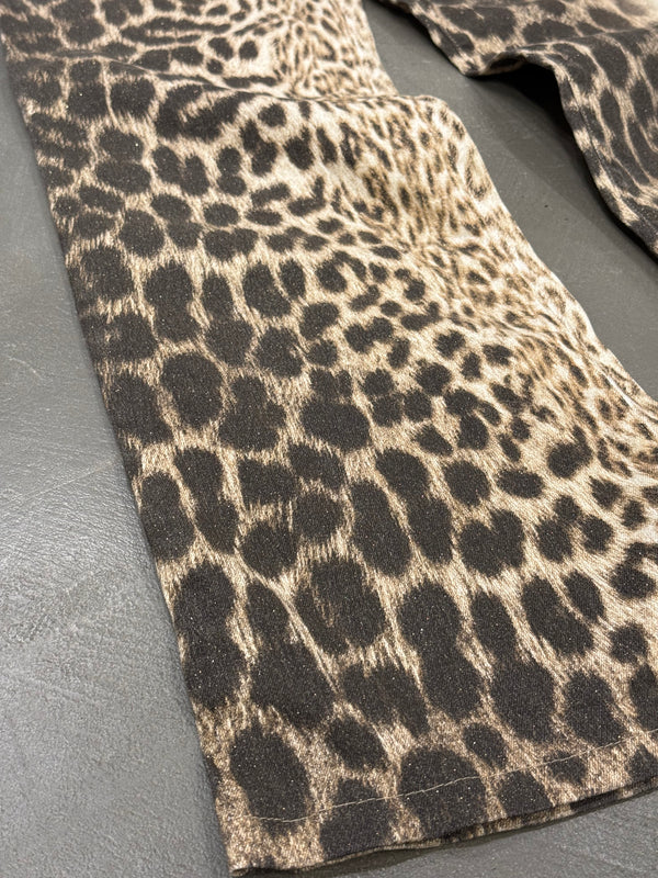 2000s Roberto Cavalli leopard print jeans