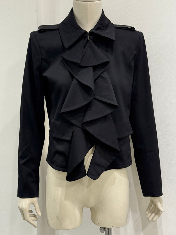2003 Yves Saint Laurent by Tom Ford runway ruffle jacket