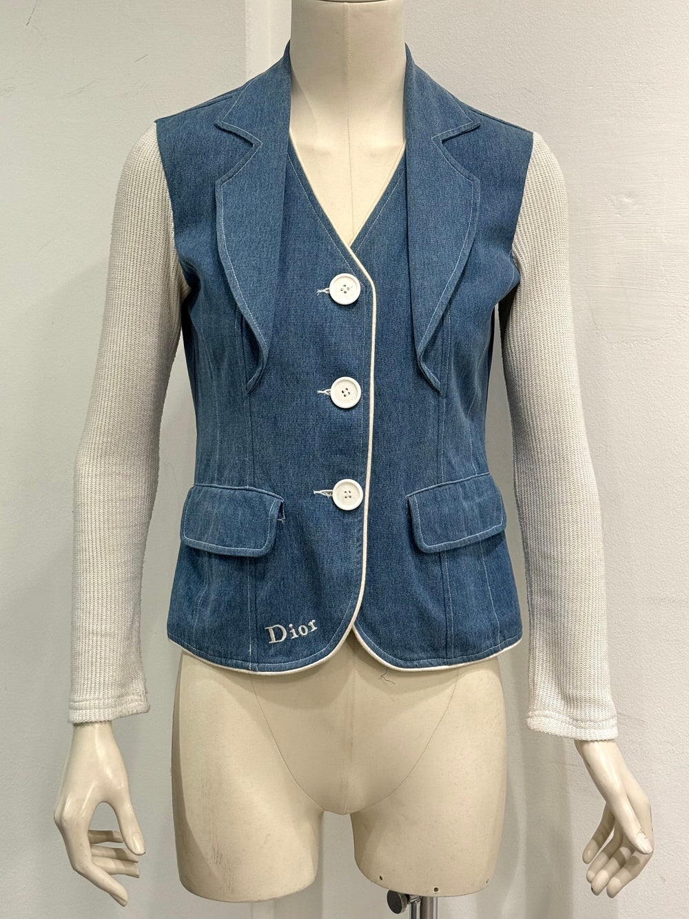 2000s Christian Dior hybrid denim jacket