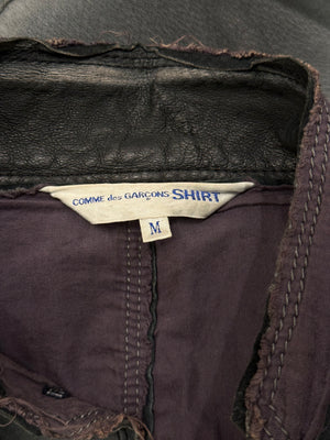 2010s Comme des Garçons pigskin faded leather jacket