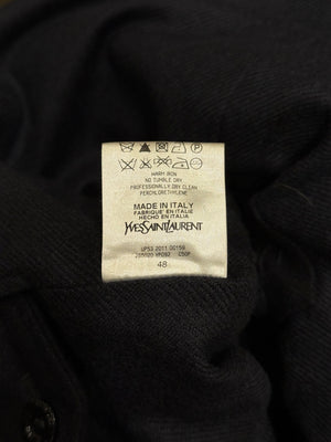 2011 Yves Saint Laurent double breasted peacoat
