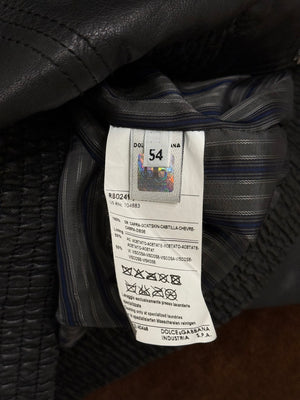 2000s Dolce & Gabbana multi-zip leather jacket