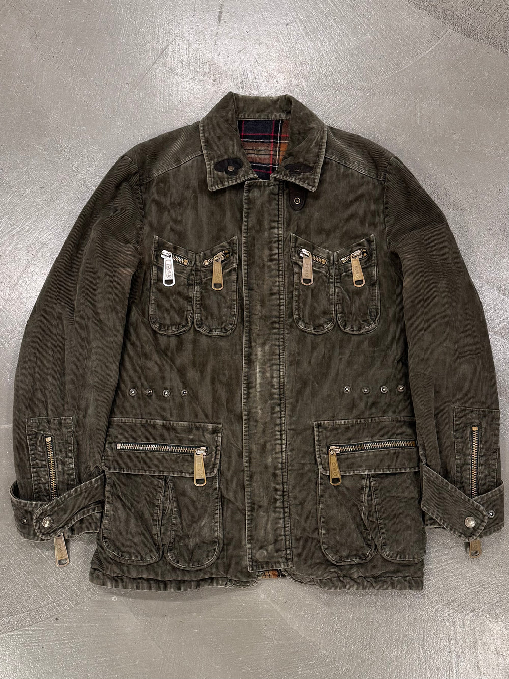 A/W2003 Dolce & Gabbana corduroy cargo jacket