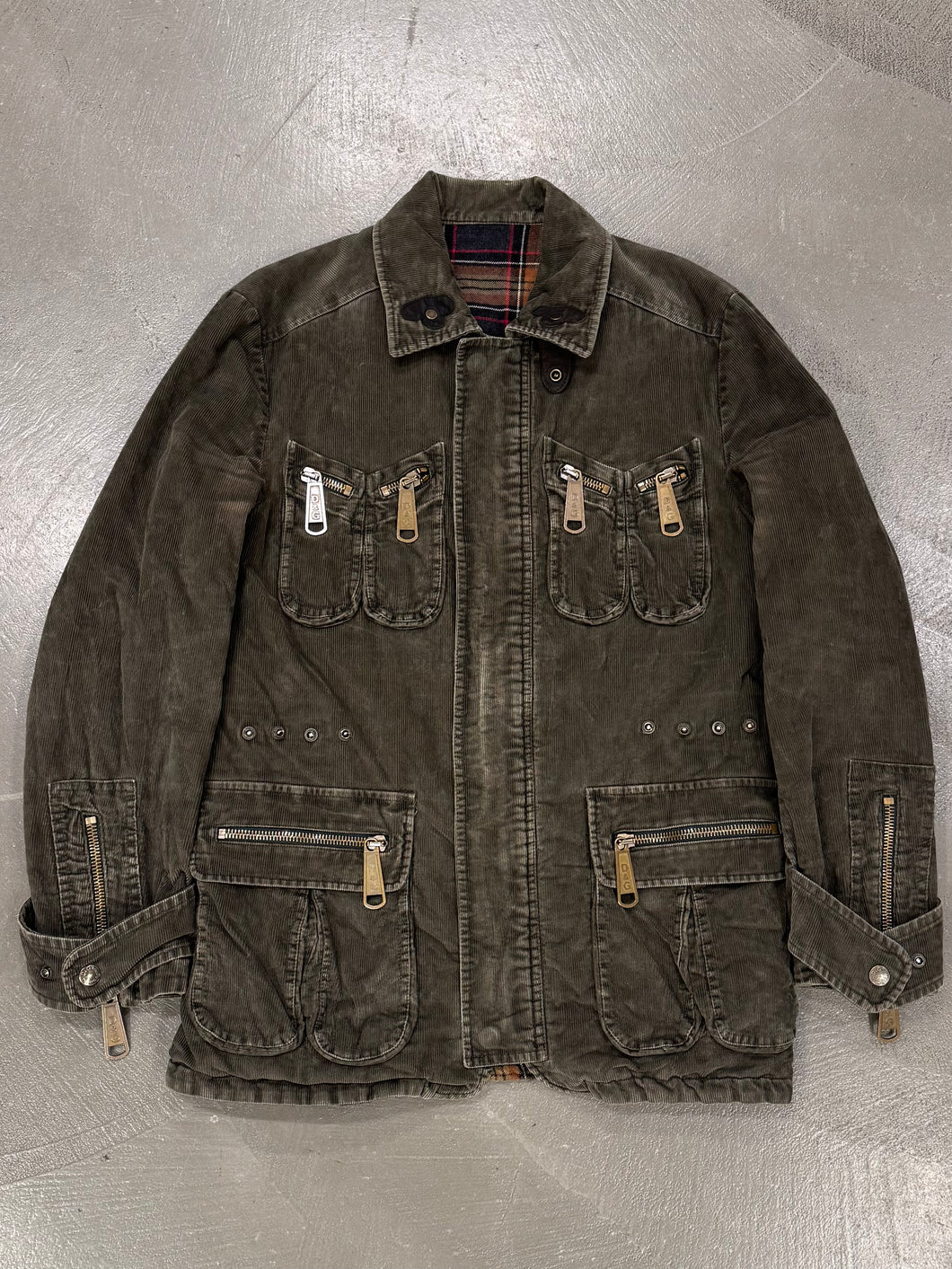 A/W2003 Dolce & Gabbana corduroy cargo jacket