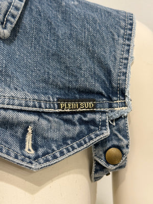 2000s Plein Sud cropped denim top