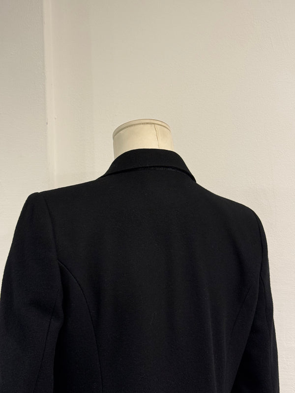 A/W2001 Alexander McQueen runway paneled wool wrap coat