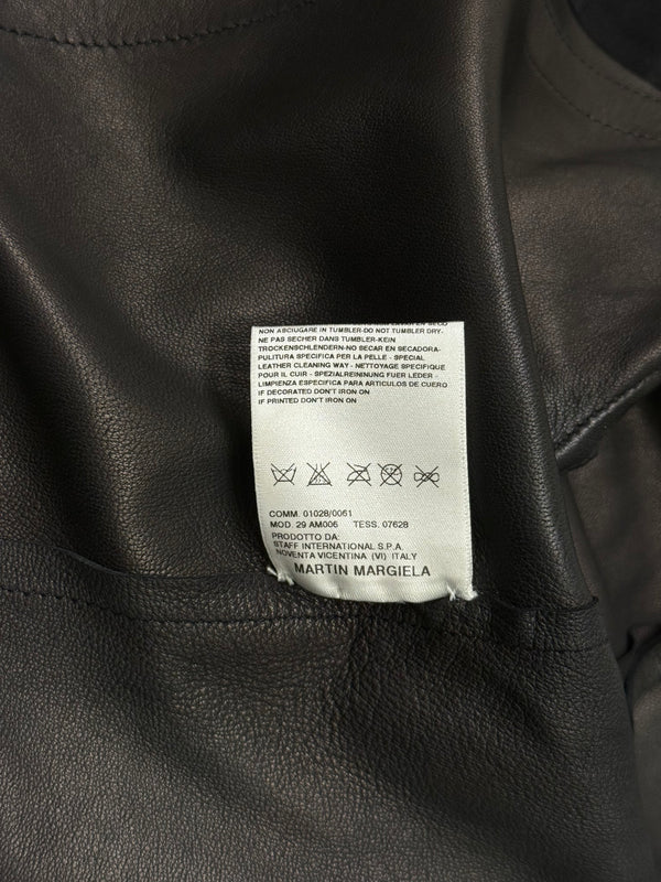 S/S2006 Maison Margiela ‘Replica’ aviator biker cropped suede jacket