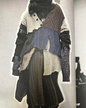 A/W 1996 Dolce & Gabbana patchwork reconstructed sweater