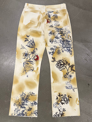 2003 Roberto Cavalli iconic tattoo jeans